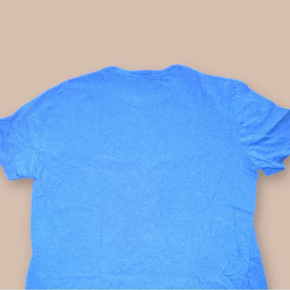 Polo Ralph Lauren T Shirt L Blue Pony Logo‎ Crew Neck Cotton Classic